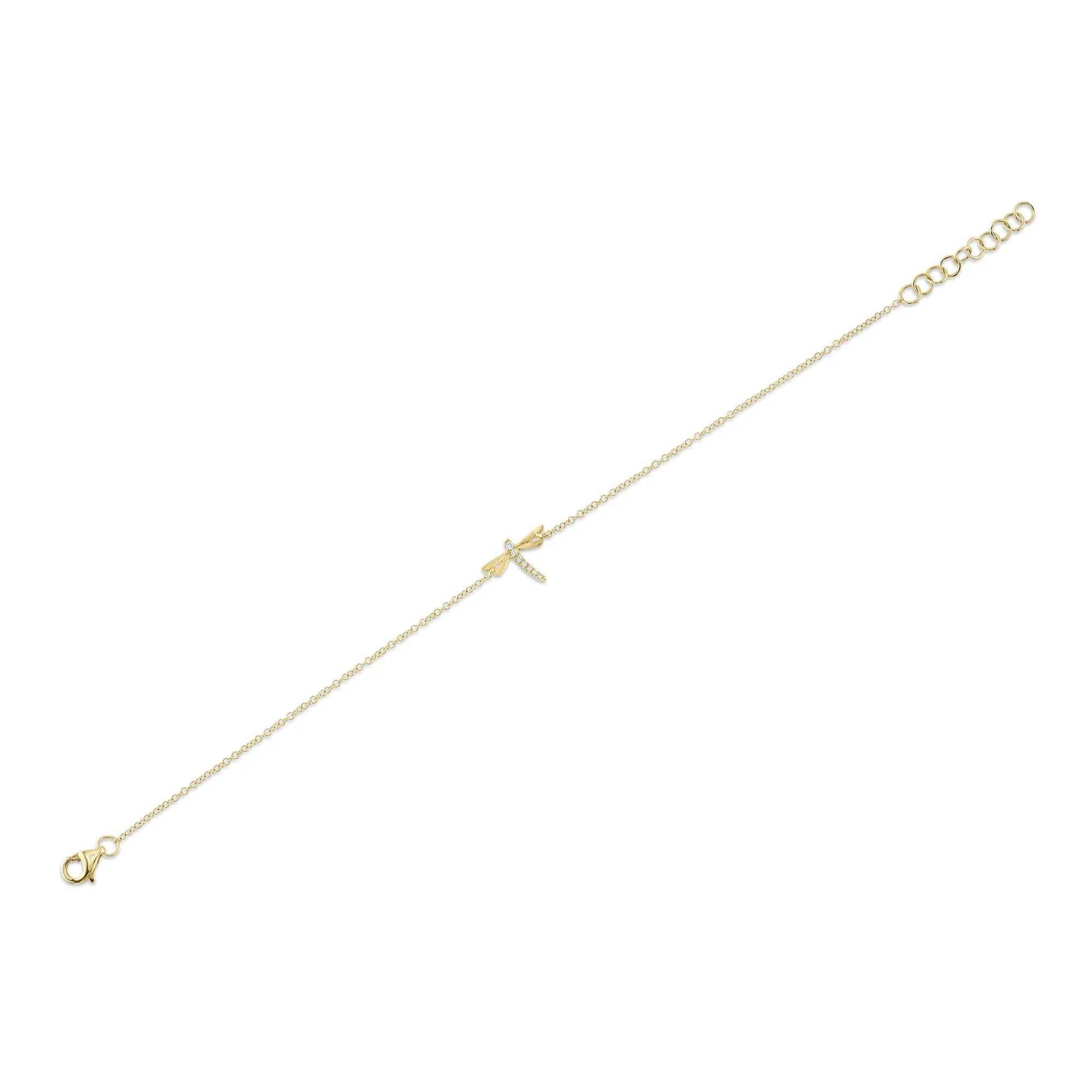 0.03CT DIAMOND DRAGONFLY BRACELET