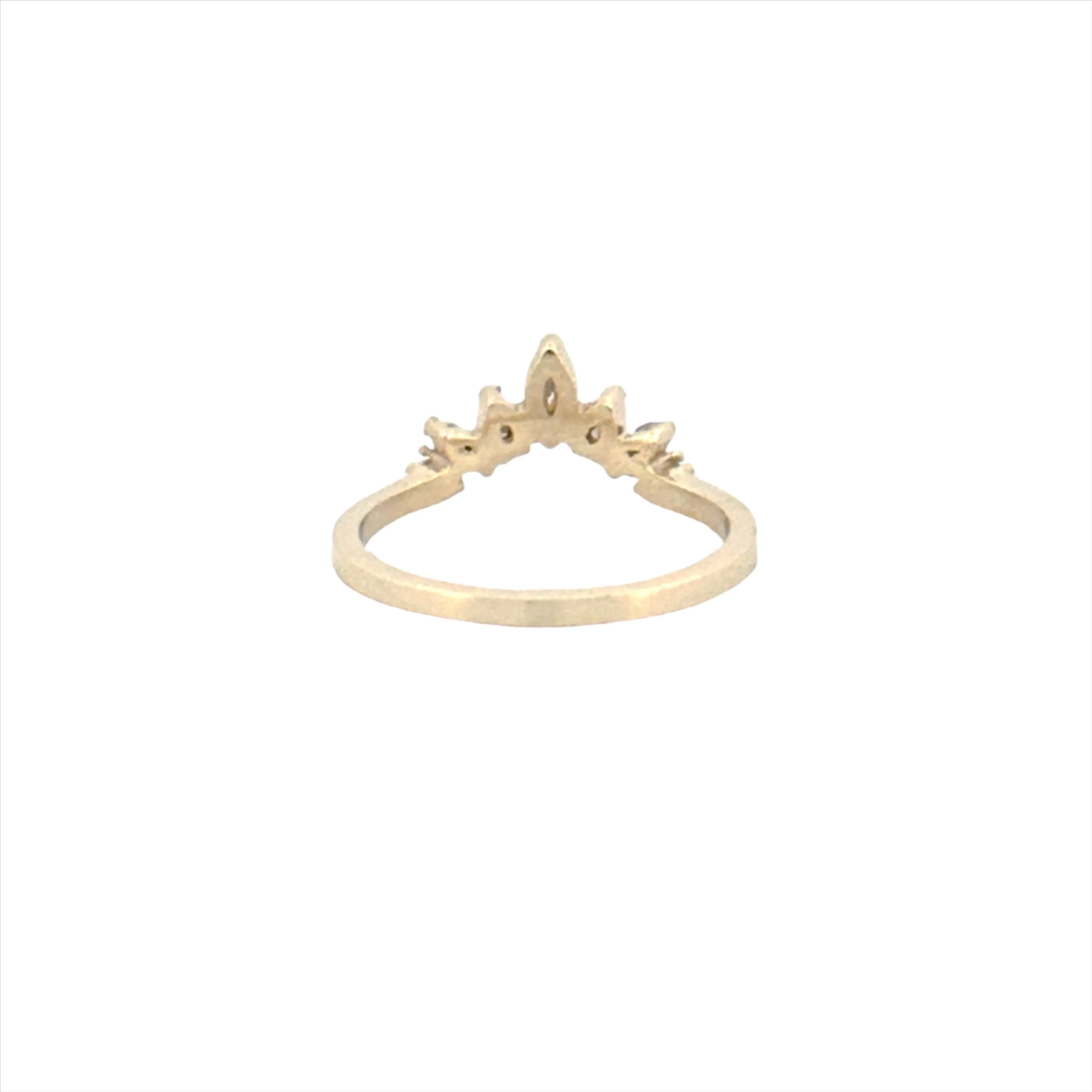 14K Gold Tiara Diamond Ring