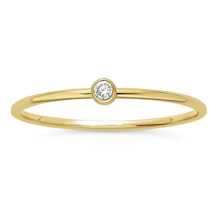 14K Yellow Gold Lab-Created Diamond-Set Ring Regard Jewelry Austin, Texas
