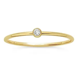 14K Yellow Gold Lab-Created Diamond-Set Ring Regard Jewelry Austin, Texas
