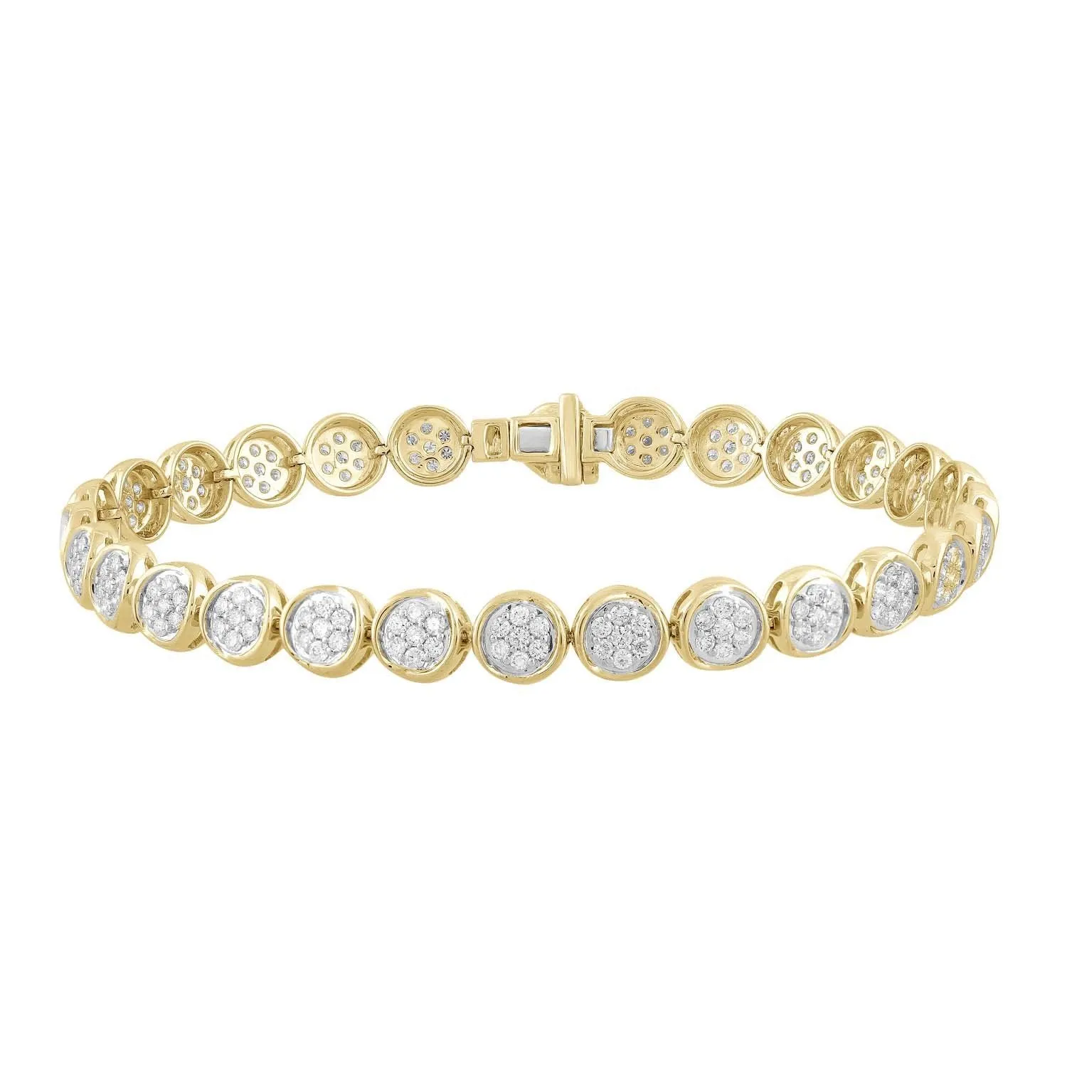 2ct Diamond Bracelet In 9Ct Yellow Gold