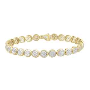 2ct Diamond Bracelet In 9Ct Yellow Gold