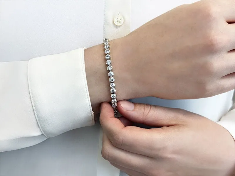 3 Prong Dreams Diamond Tennis Bracelet with 2.42 ct.(finished) 2.2mm