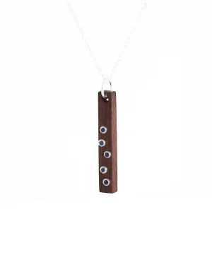 5 BLUE SAPPHIRE BAR - Silver