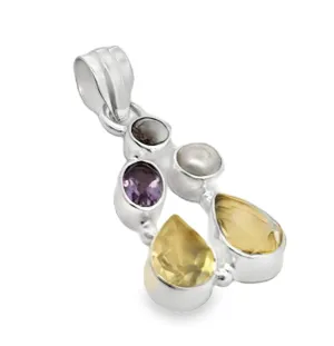 Amethyst and Citrine Pendant