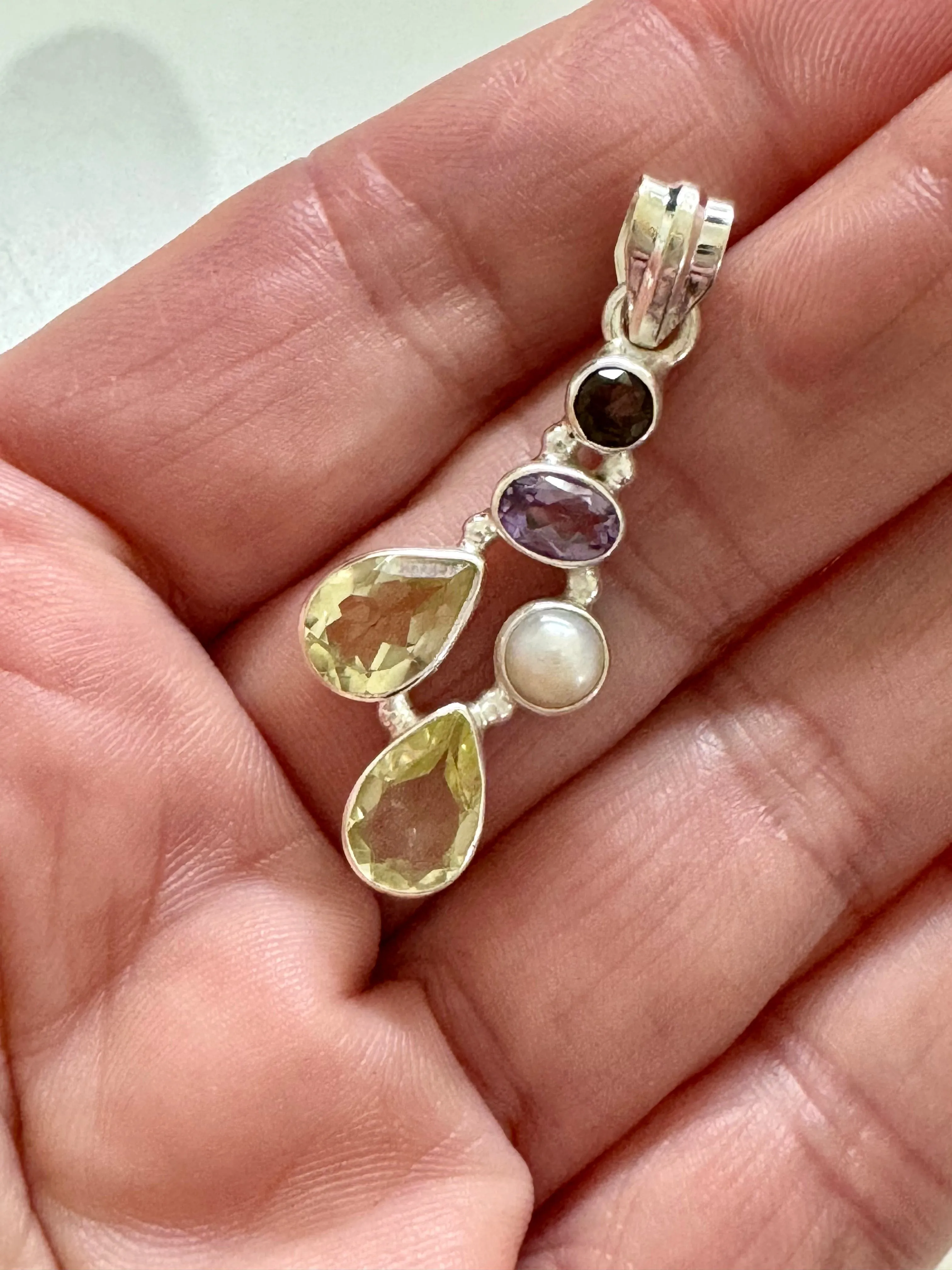 Amethyst and Citrine Pendant