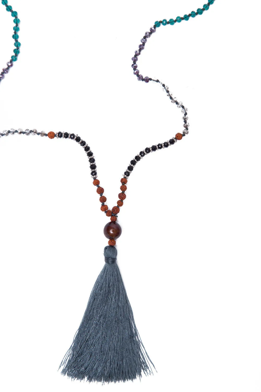Bead Necklace (Sapphire)