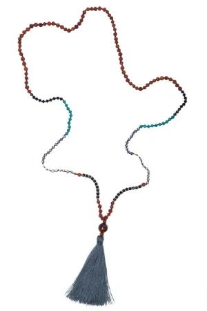 Bead Necklace (Sapphire)