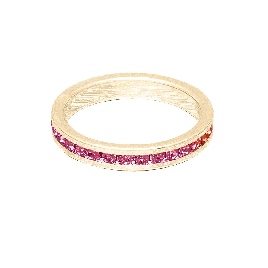 Birthstone Stackable Rings (Yellow)