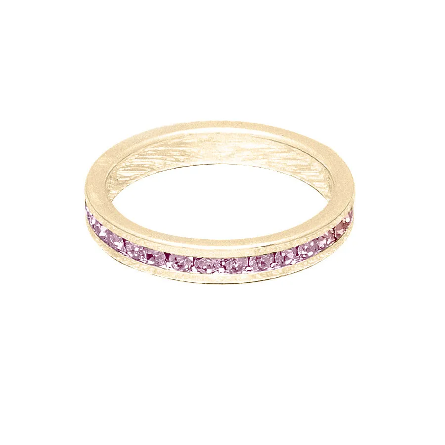 Birthstone Stackable Rings (Yellow)