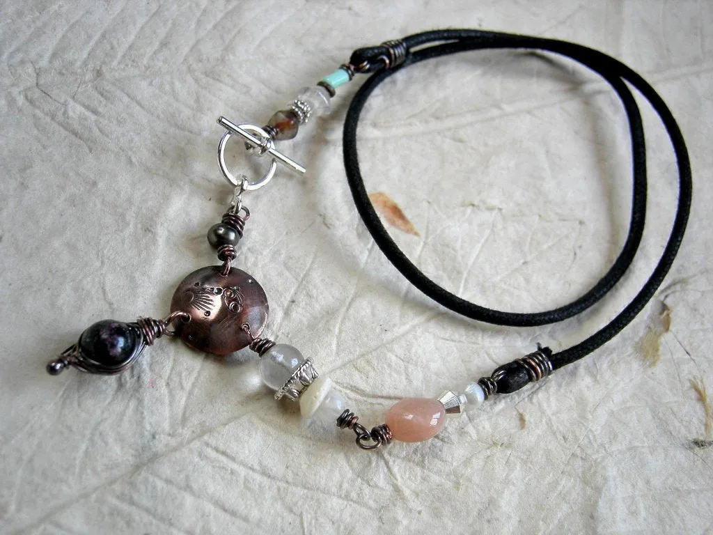 Cancer Zodiac Necklace, Personlized Birthstone Jewelry