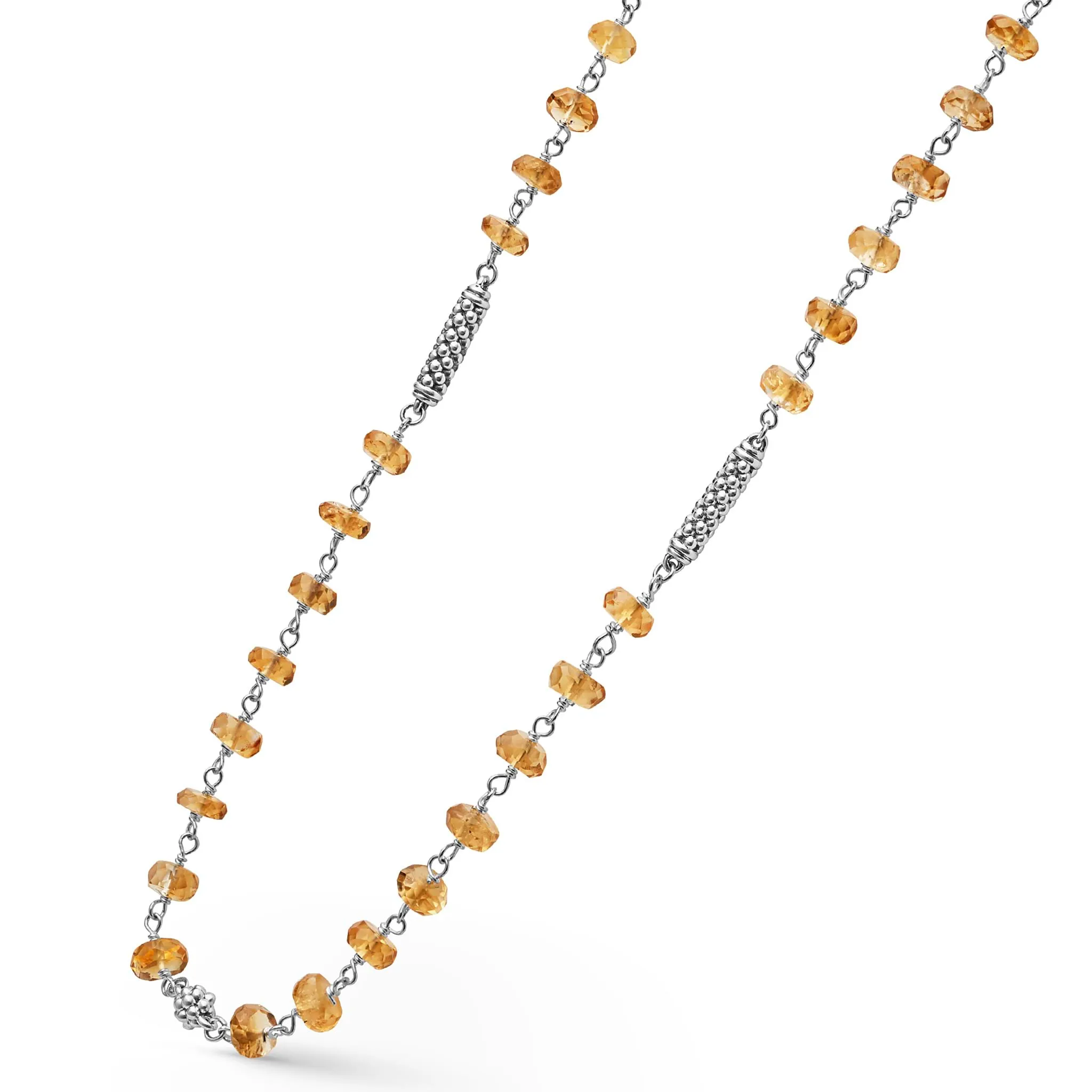 Caviar Icon Citrine Beaded Necklace