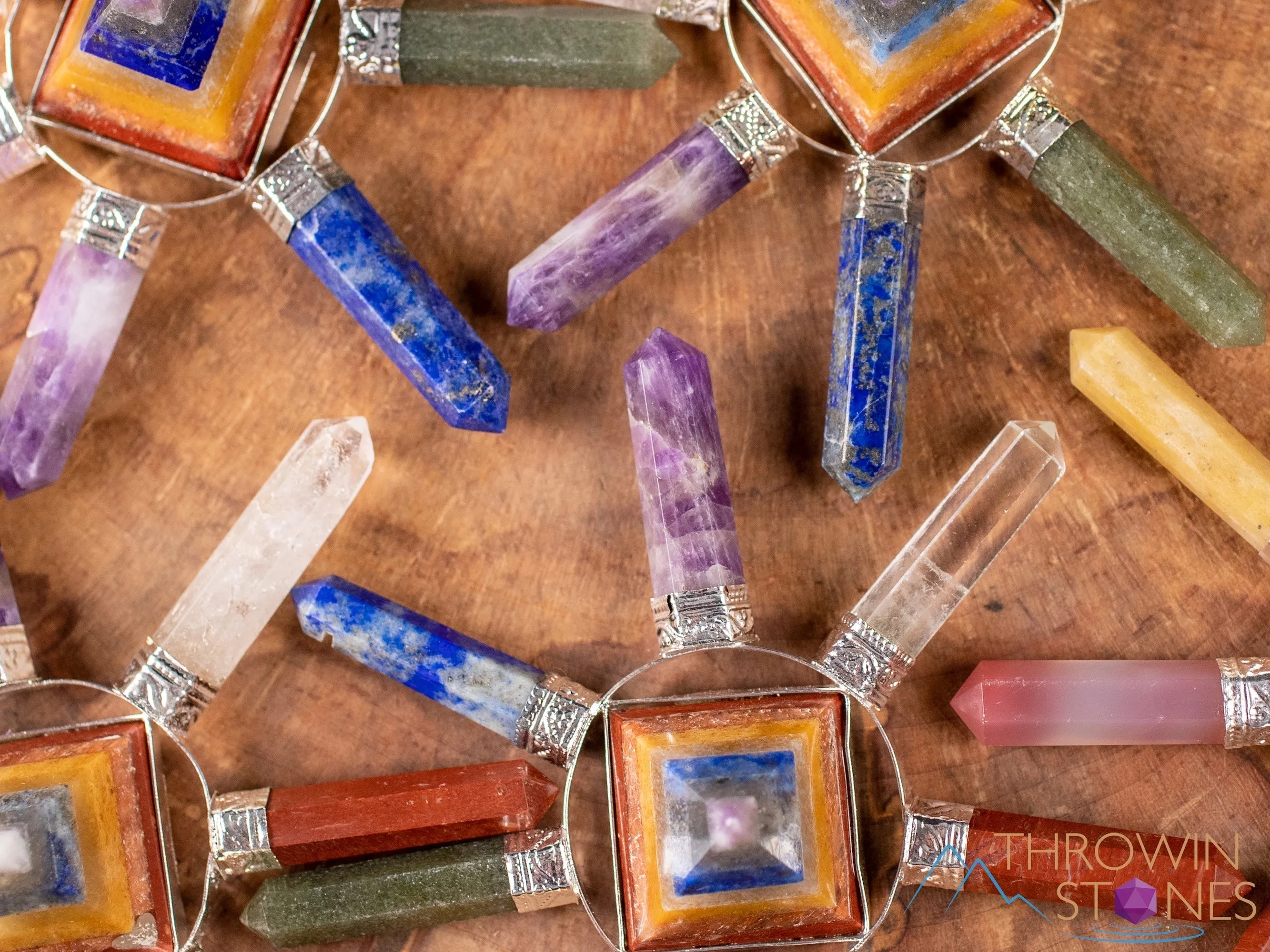 CHAKRA Crystal Pyramid Generator - Metaphysical, Home Decor, Chakra Stones, Healing Crystals and Stones, E1224
