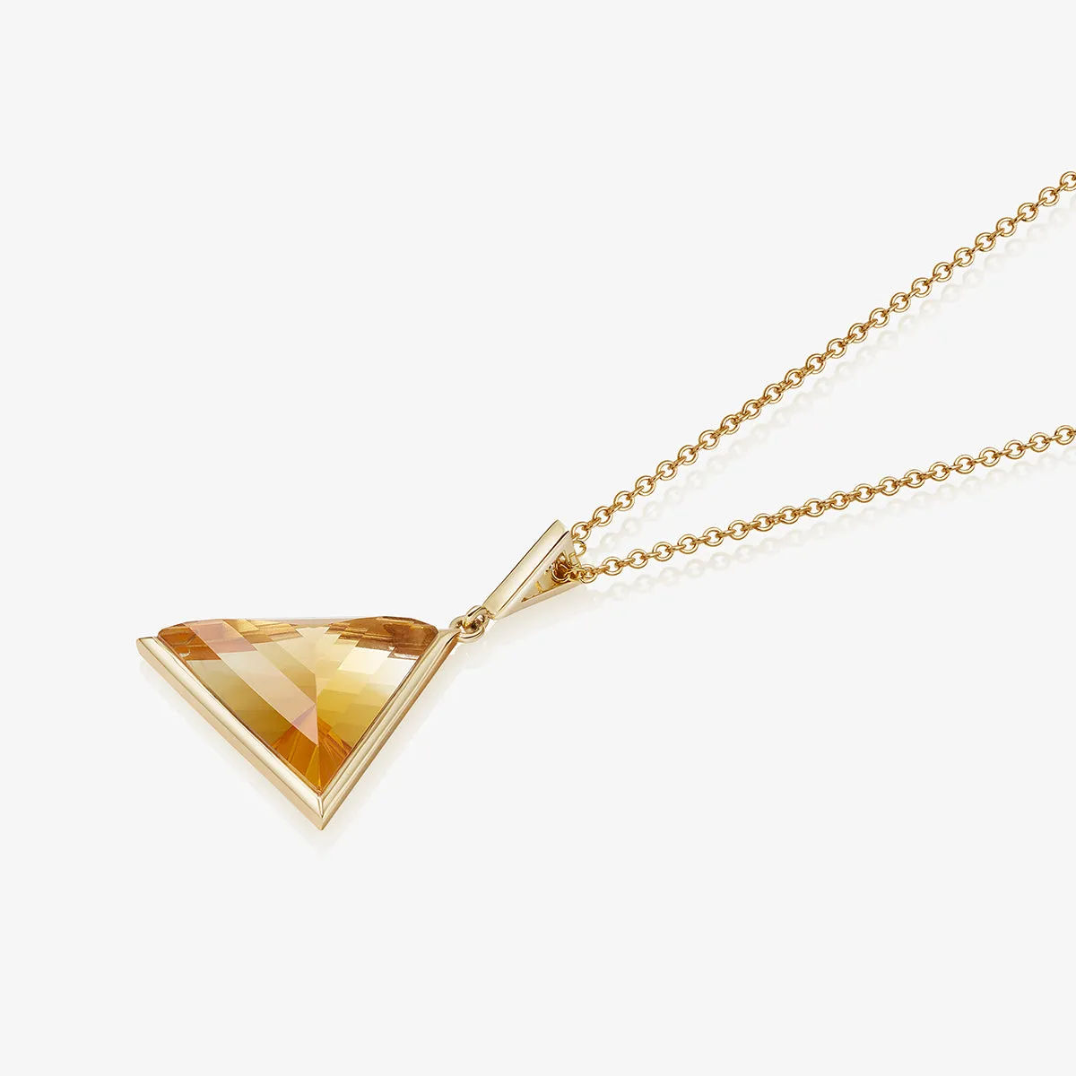 CITRINE GUARDIAN PENDANT NECKLACE GOLD (MEDIUM)