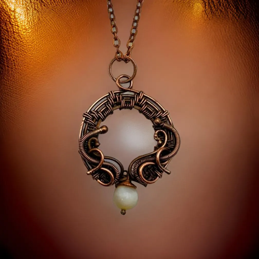 Copper, Moonstone, Necklace