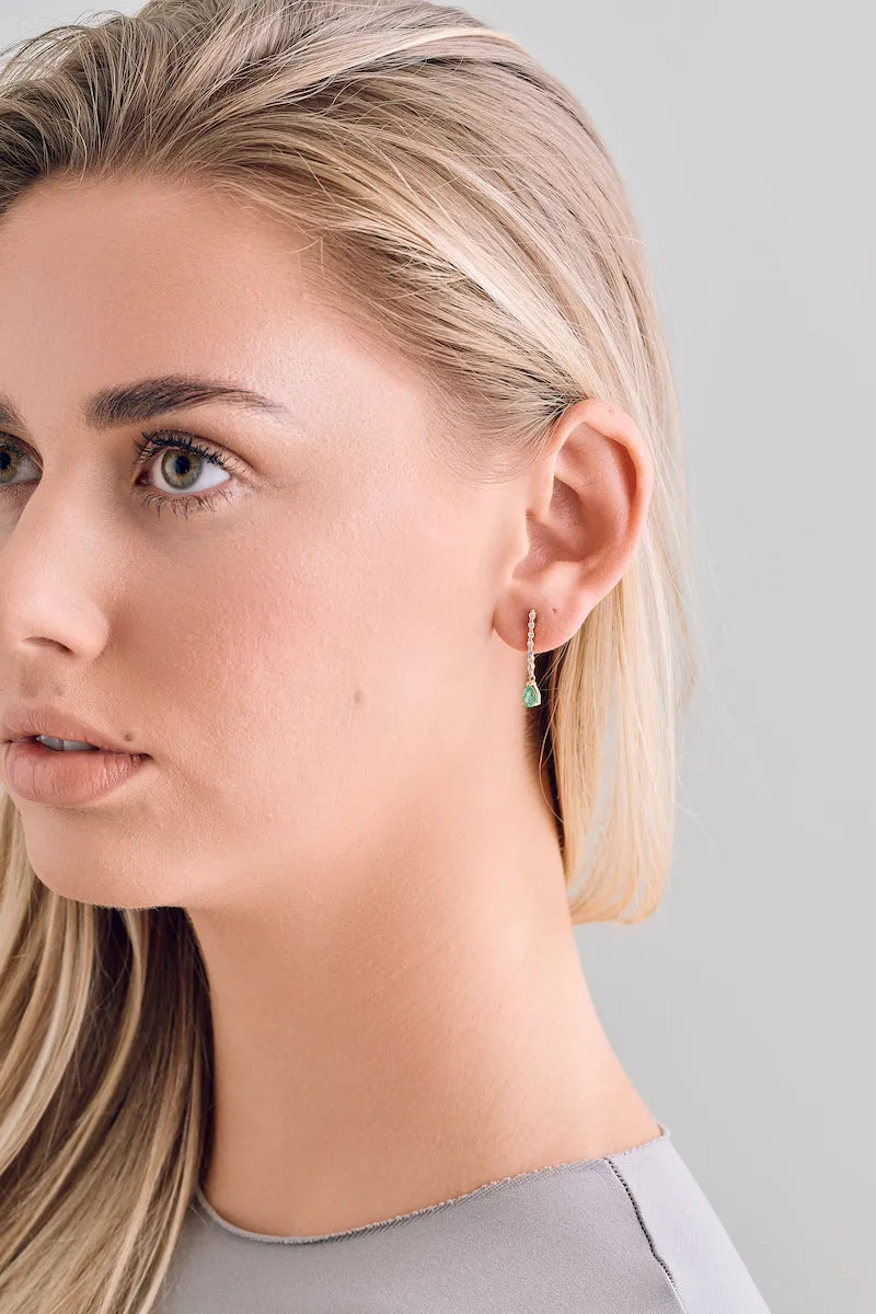 Emerald Drop Earrings