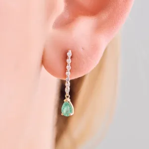Emerald Drop Earrings Emerald Drop Earrings