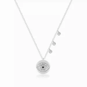 EVIL EYE DISC NECKLACE