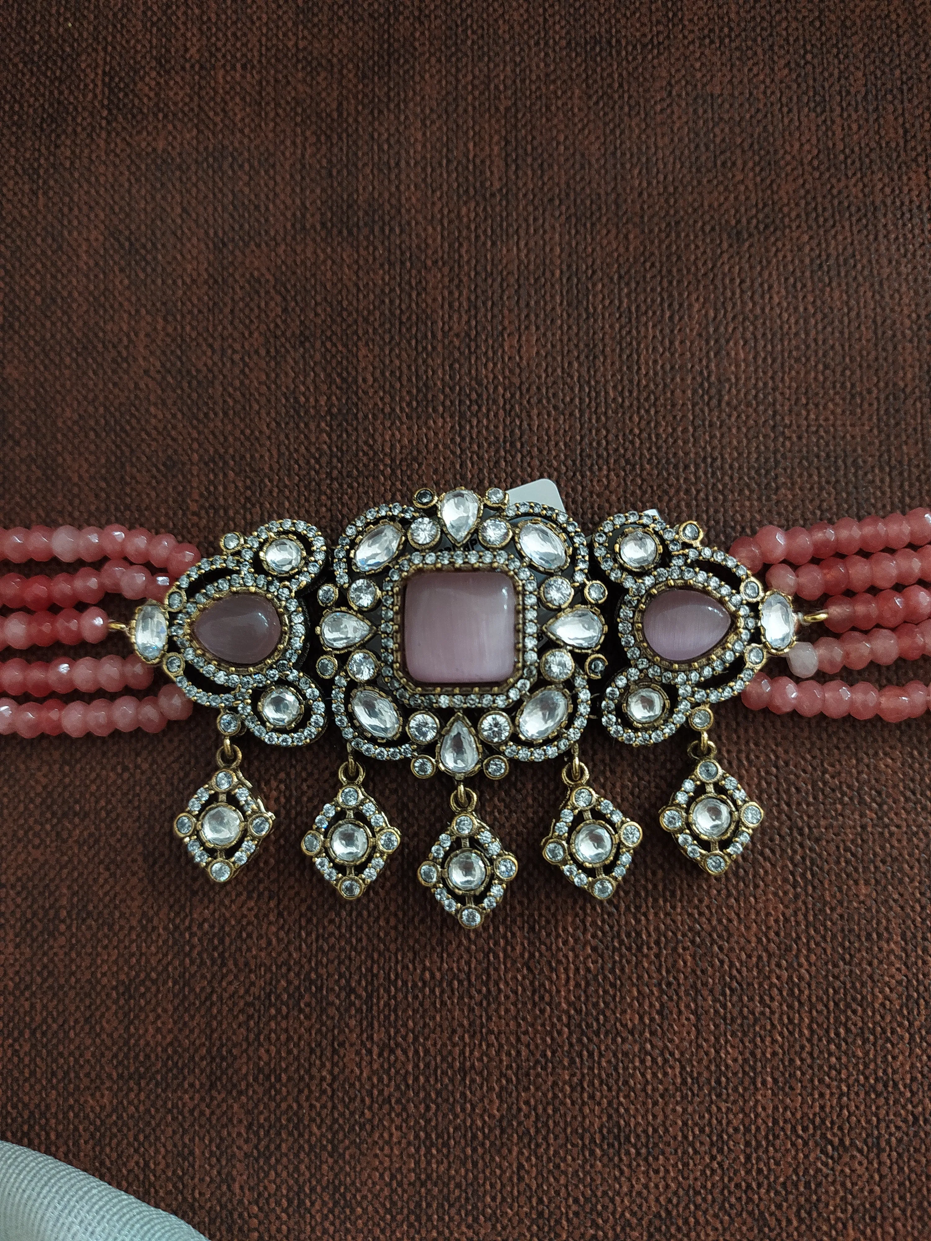 Exquisite Victorian Diamond Choker Sets in Trending Colors