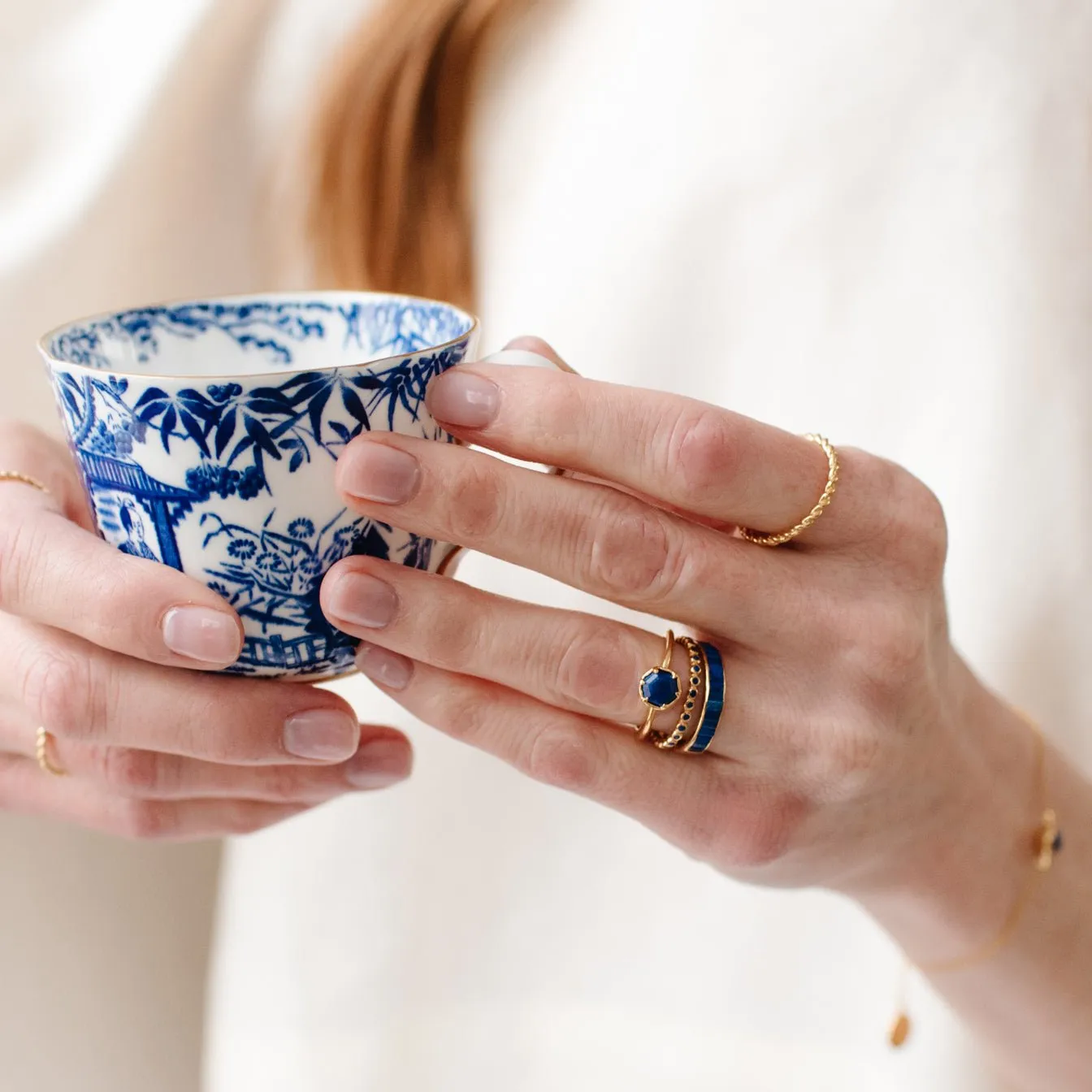 GRACE RING - LAPIS & GOLD