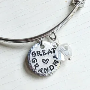 GREAT GRANDMA Bangle Bracelet GREAT GRANDMA Bangle Bracelet