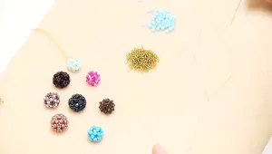 How to Make an Ornate Beaded Bead Using Right Angle Weave Double Needle Method