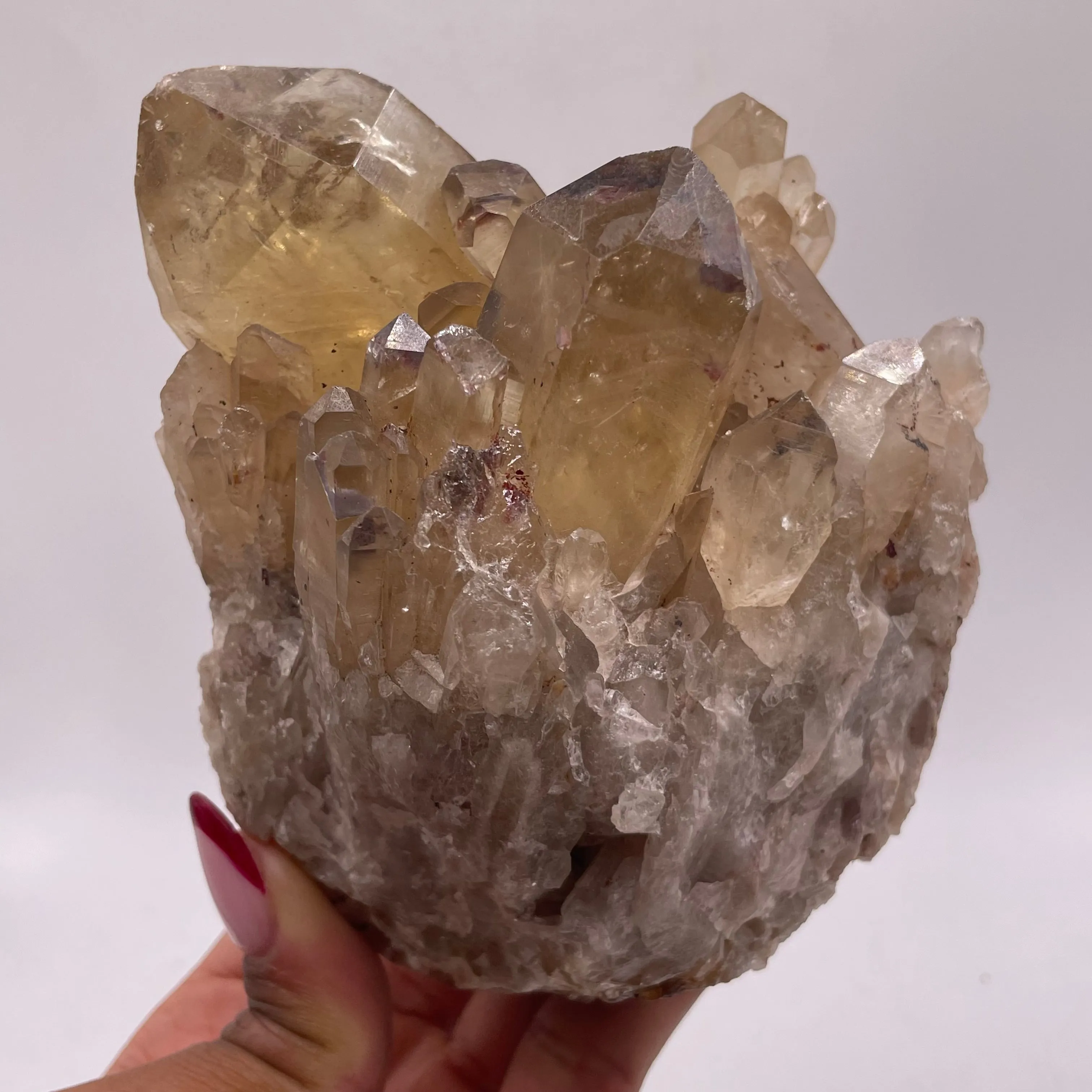 Kundalini Citrine - 8 Pieces Wholesale flat from Lwena, DR of Congo (3.416kg)