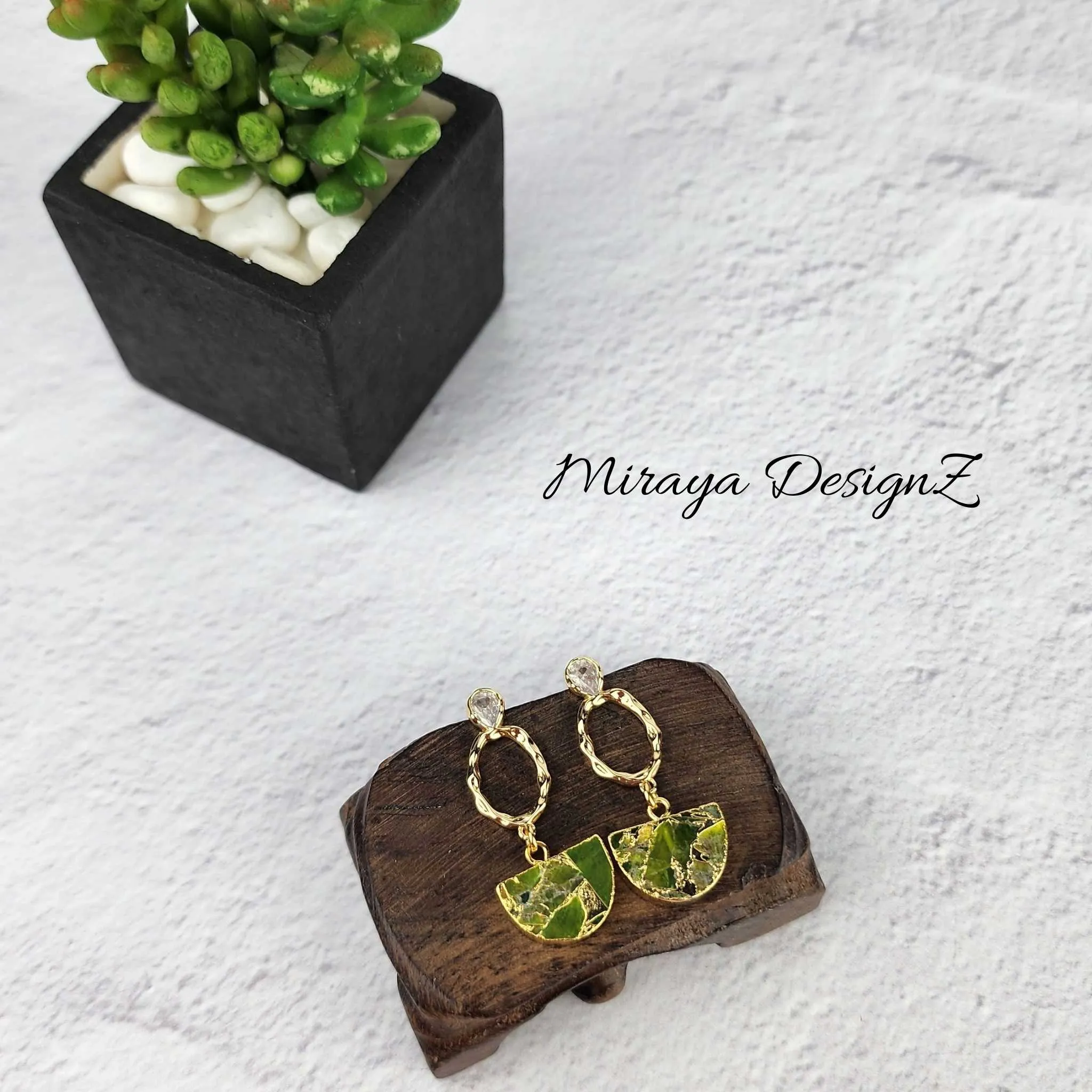 Mojave Turquoise Green Drop Earring