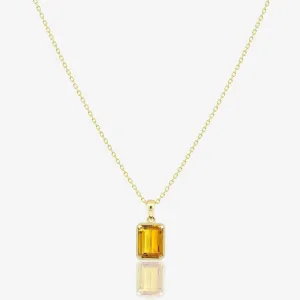 Seta Necklace in Citrine