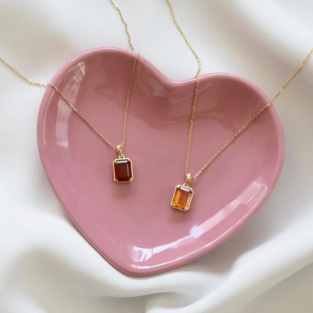Seta Necklace in Citrine