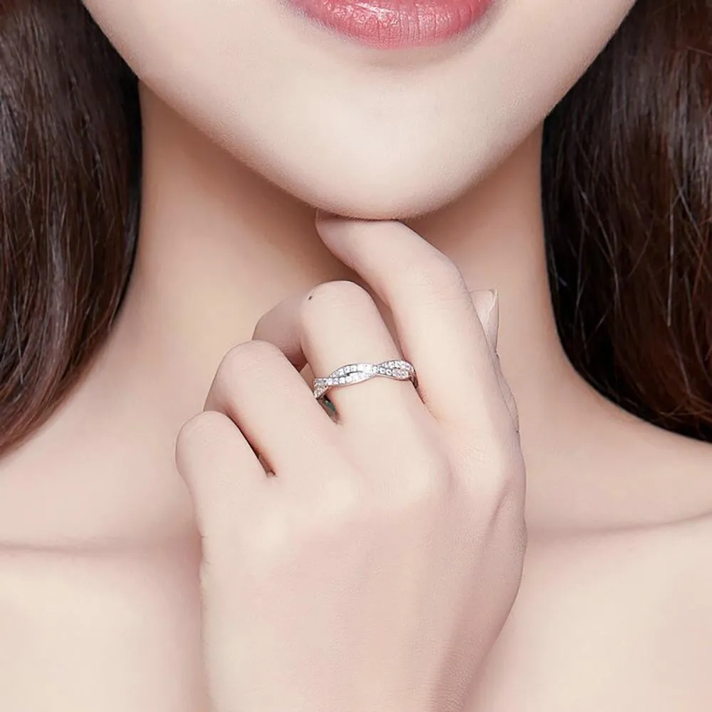 Striking Sterling Silver Stackable Ring